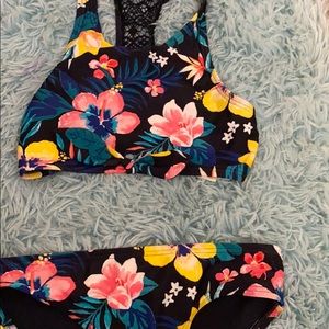 Abercrombie kids bathing suit (floral)